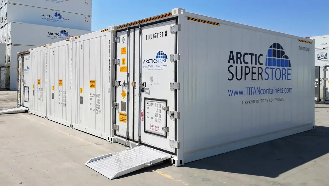 20ft Arctic SuperStore Αρθρωτά Ψυγεία για Ενοικίαση