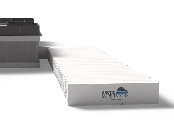 Arctic SuperStore Πλάγια όψη με κλειστά πτερύγια