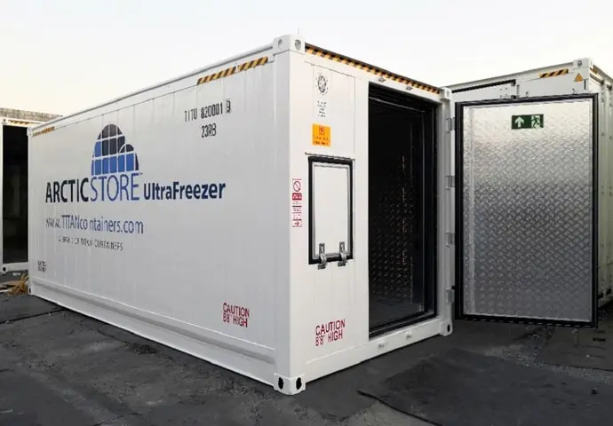 Ψυχρή αποθήκευση Arctic UltraFreezer - Εξαιρετικά χαμηλή θερμοκρασία - Ψυχόμενα εμπορευματοκιβώτια προς ενοικίαση