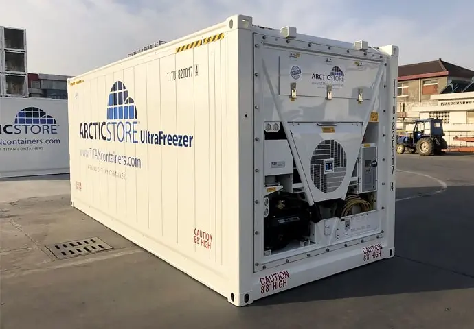 Ψυχρή αποθήκευση Arctic UltraFreezer - Εξαιρετικά χαμηλή θερμοκρασία - Ψυχόμενα εμπορευματοκιβώτια προς ενοικίαση