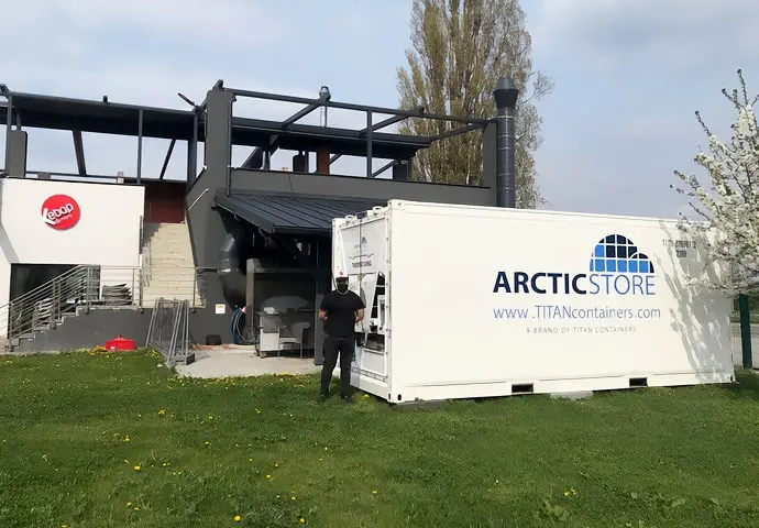 Ψυχρή αποθήκευση ArcticStore Ψυχόμενα εμπορευματοκιβώτια 6 μέτρων προς ενοικίαση
