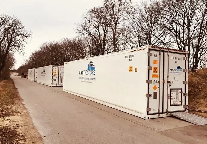 Ψυχρή αποθήκευση ArcticStore Ψυχόμενα εμπορευματοκιβώτια 12,2 μέτρων προς ενοικίαση