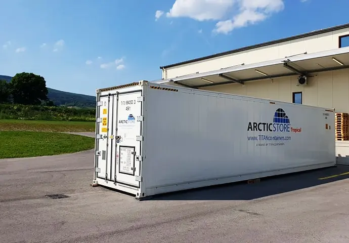 Ψυχρή αποθήκευση ArcticStore Tropical Ψυχόμενα εμπορευματοκιβώτια 12,2 μέτρων προς ενοικίαση