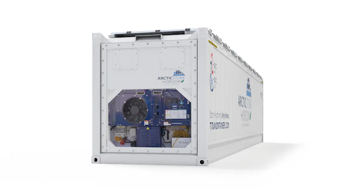40ft ArcticStore Horizon με Ηλιακά Πάνελ Πίσω Όψη